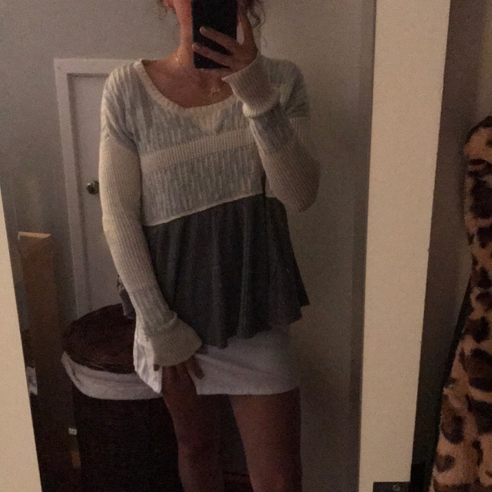 Freepeople babydoll sweater